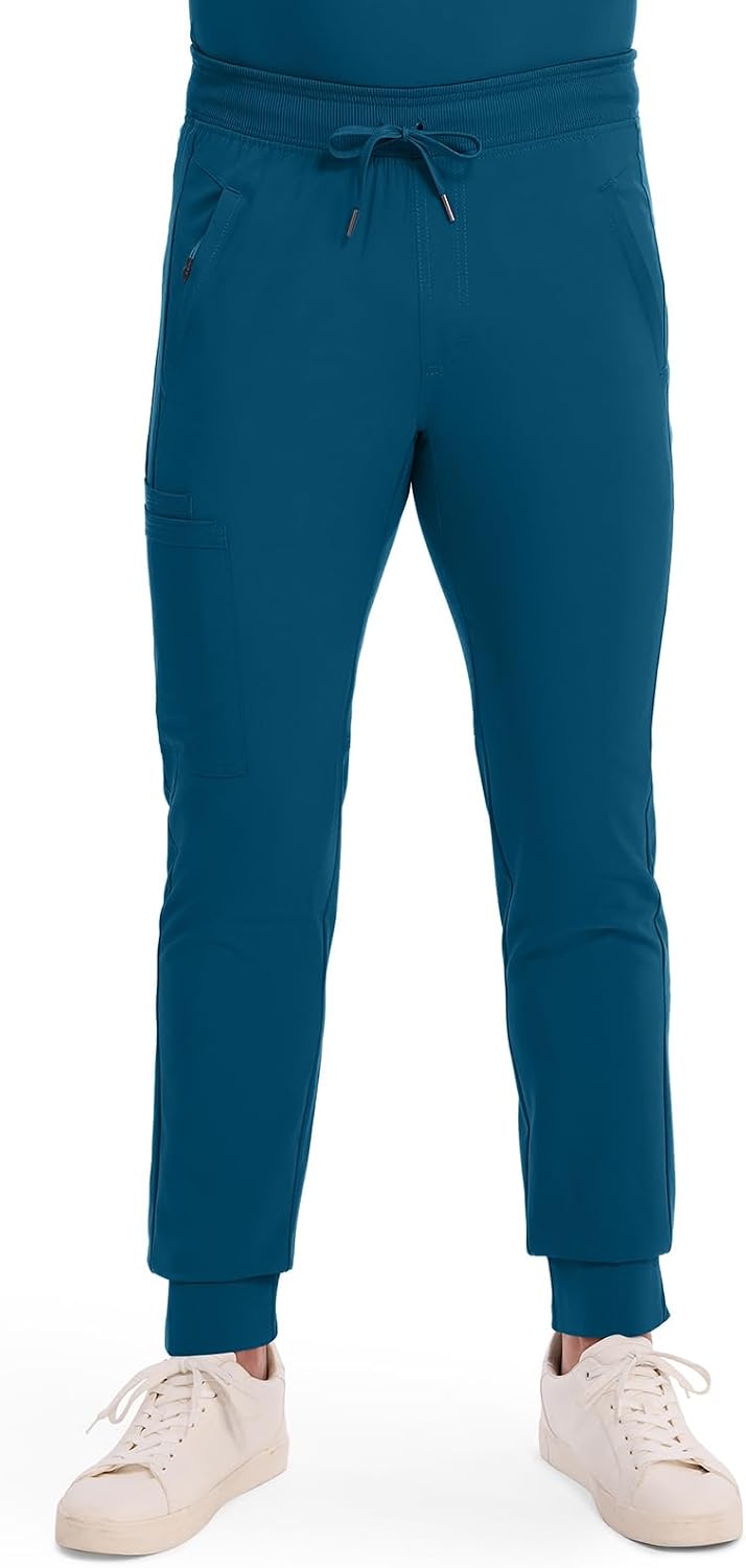 Cherokee Infinity Jogger Scrub Pants for Mens Mid Rise 360° Stretch