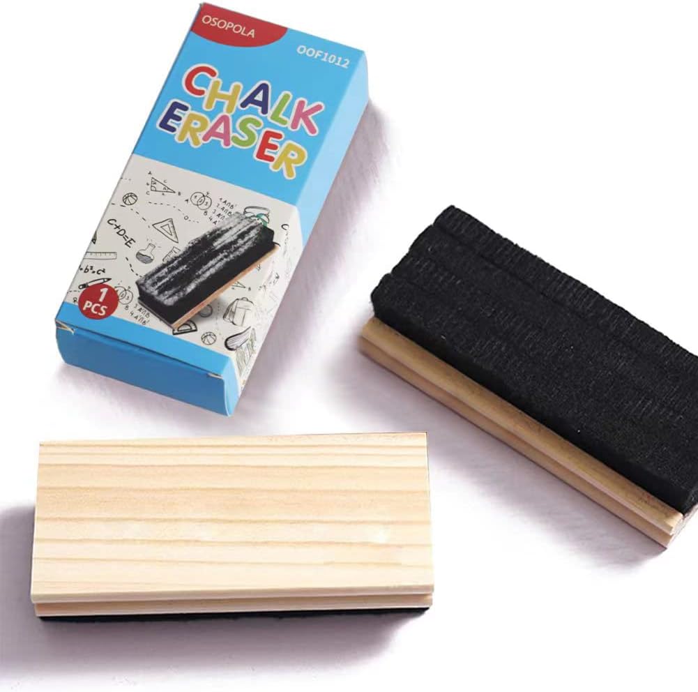 Chalkboard Eraser Campus Style Pine Wood Engravable Cleaner DIY Gift