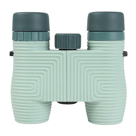 Nocs Provisions Standard Issue 8x25 Waterproof Binoculars, 8X Magnification, Bak4 Prism, Wide View Multi-Coated Lenses for Bird Watching, Hiking & Backpacking- Glacial Blue