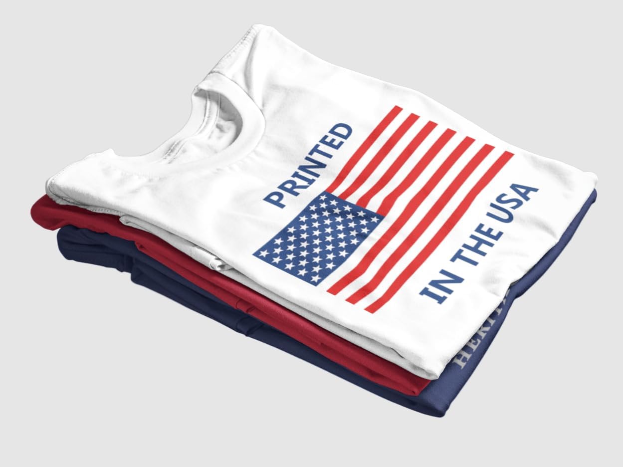 Trenz Shirt Company Men's Graphic T-Shirt - Distressed Charlie Kirk USA Flag Design Short Sleeve Tee