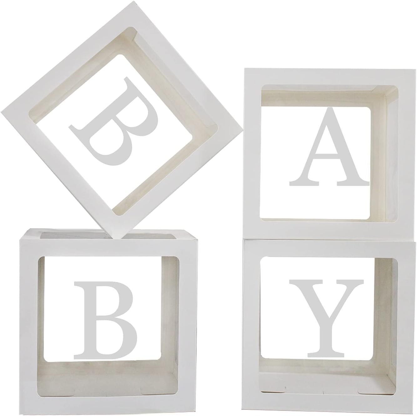 Baby Boxes with Letters for Baby Shower,Baby Shower Gender Reveal Decor