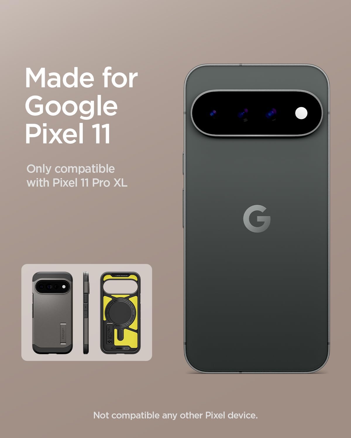 Spigen Tough Armor MagFit for Google Pixel 11 Pro XL Case, Gunmetal