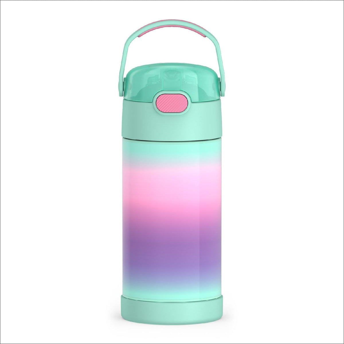 THERMOS FUNTAINER Water Bottle with Straw, 12oz, Mint Ombre