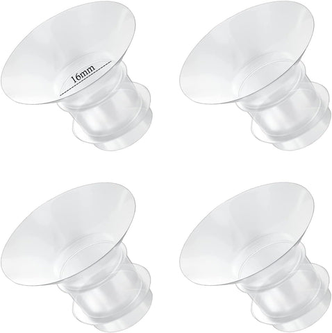 Flange Inserts 16mm for Medela,Spectra 24mm Shields/Flanges,Compatible with Momcozy M9/M5/M6/S12 Pro/S9 Pro Wearable Breast Pump,Reduce 24mm Nipple Tunnel Down to 16mm,4PCS