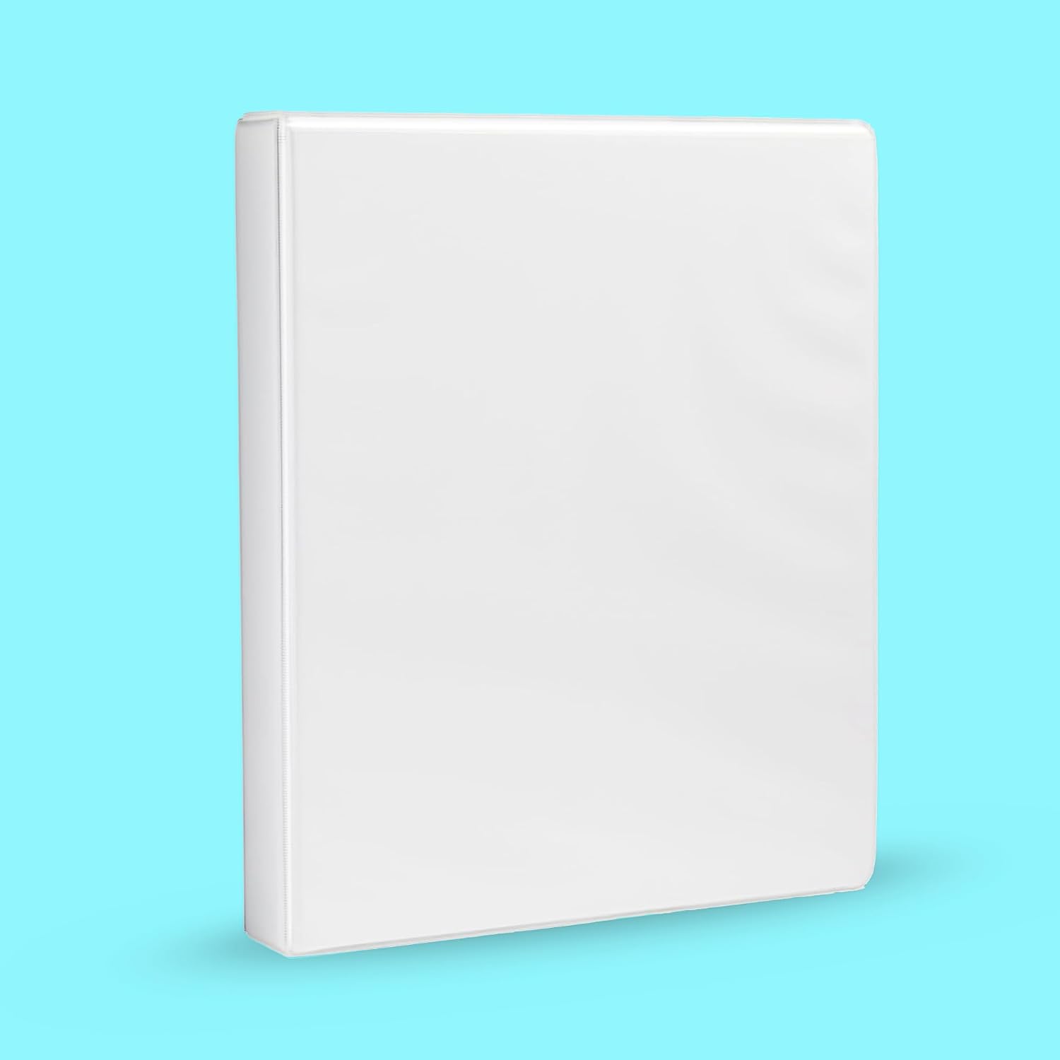 Amazon Basics 3-Ring Binder, 1-Inch, Customizable, with Pockets for Organization, White, 1-Pack