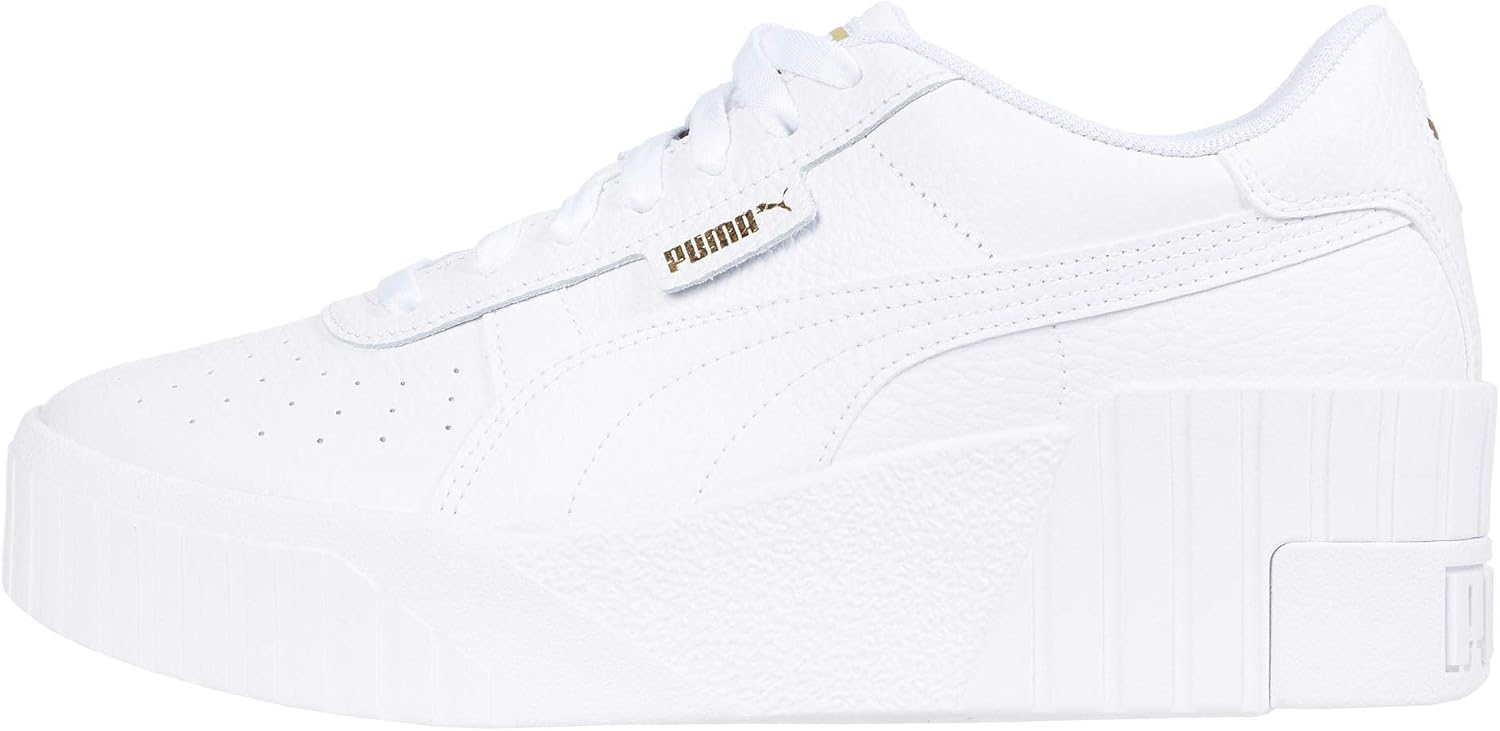 PUMA Womens Cali Platform Sneakers Shoes Casual - White