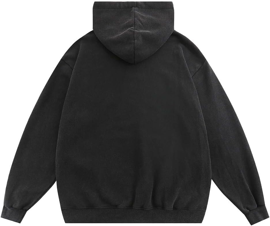 Aelfric Eden Mens Oversized Graphic Hoodies Abstraction Print Washed Hoodie Sweatshirt Unisex Hooded Pullover Tops