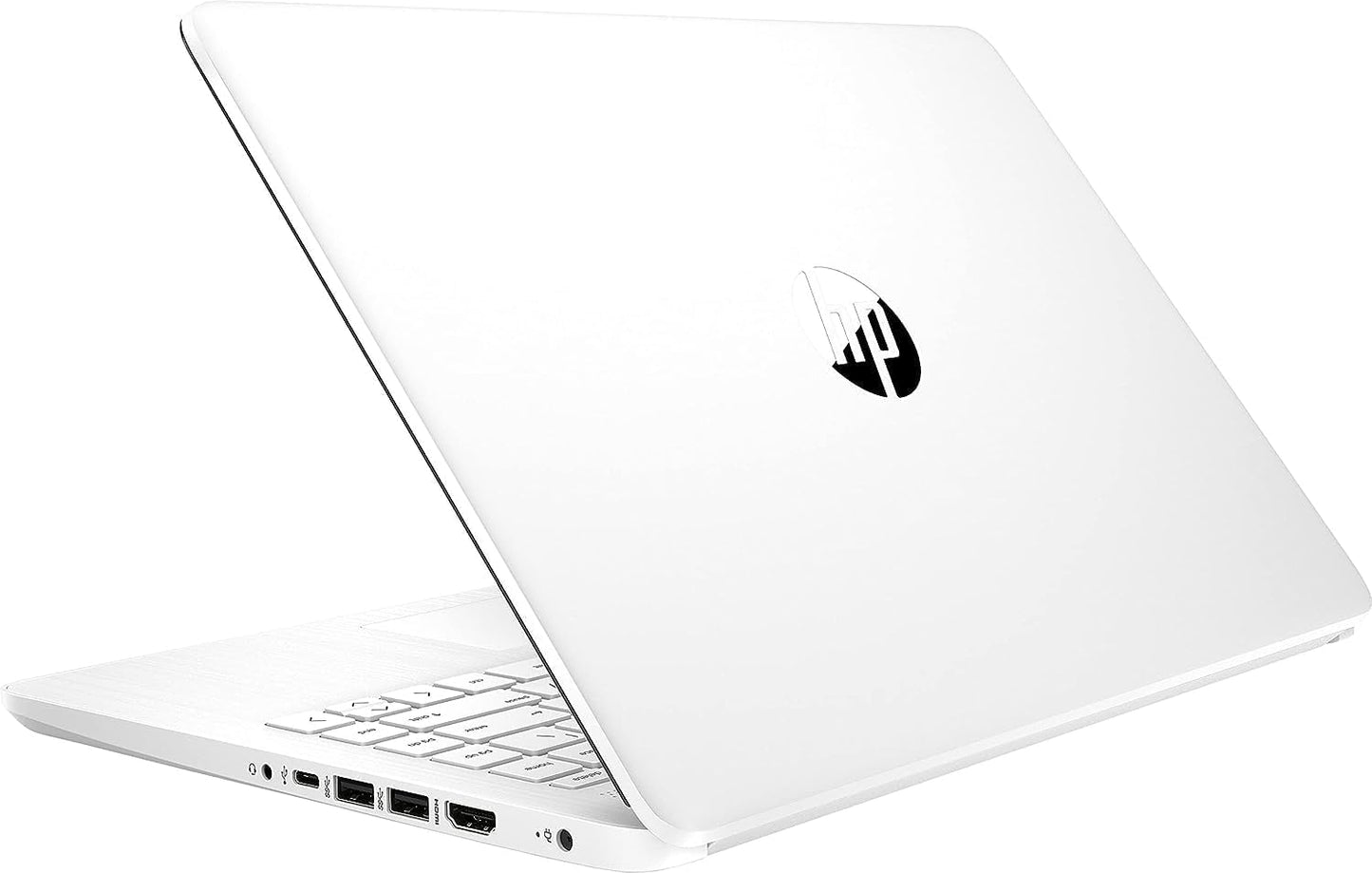 HP Newest 14" Ultral Light Laptop for Students and Business, Intel Quad-Core N4120, 16GB RAM, 128GB Storage(64GB eMMC+64GB Ghost Manta SD), 1 Year Office 365, Webcam, HDMI, WiFi, USB-A&C, Win 11 S