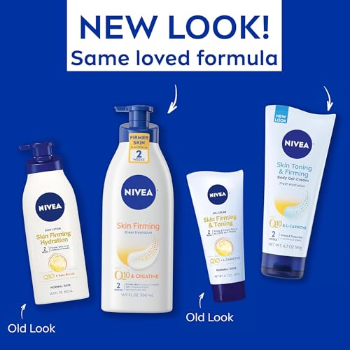 Nivea Skin Firming Variety Pack with 16.9 Fl Oz Body Lotion and 6.7 Oz Gel-Cream