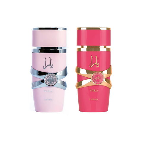 Lattafa Yara (3.4 Fl Oz (Pack of 4), Yara Set)