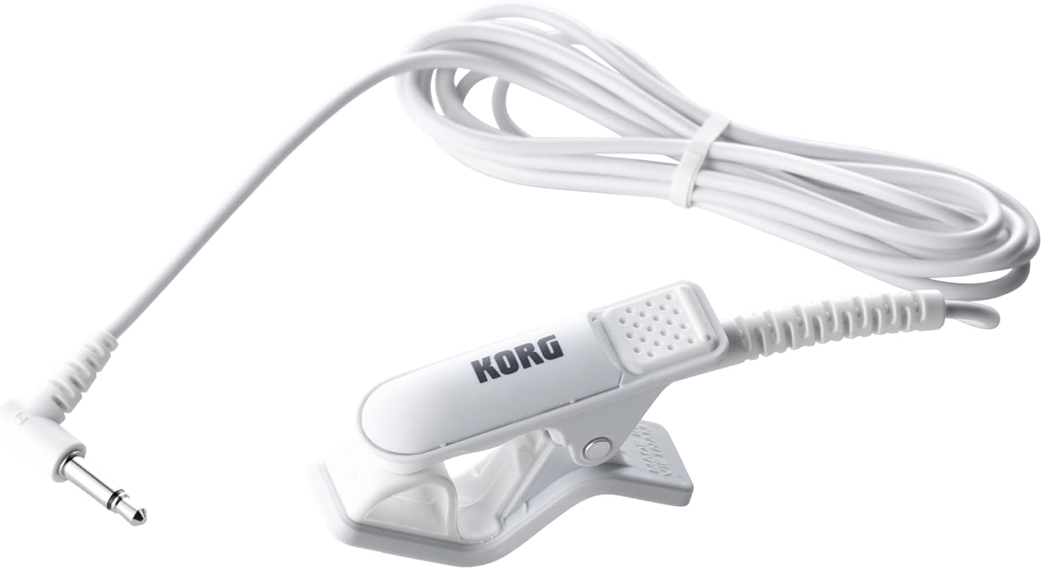 Korg CM400 - Clip-on Contact Mic w/ 3.5mm Mini Plug & 5ft Cable - White