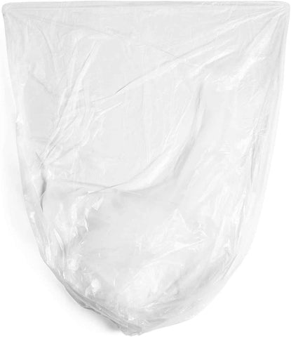 Aluf Plastics 12 Gal Clear Trash Bags, 8 Micron (EQ.), 24" x 27" (1000 Pk)