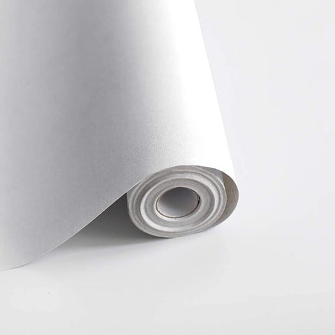 Safiyya White Peel and Stick Matte White Contact Paper 14.2" x 393" Self Adhesive Removable Wallpaper for Bedroom and Bathroom