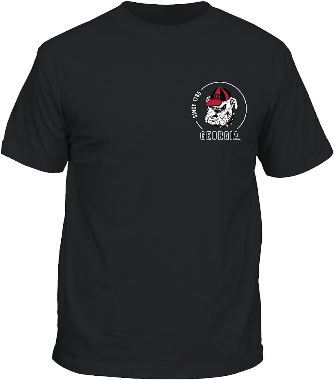 Georgia Men's Black Panos College 2-Sided Short Sleeve T Shirt