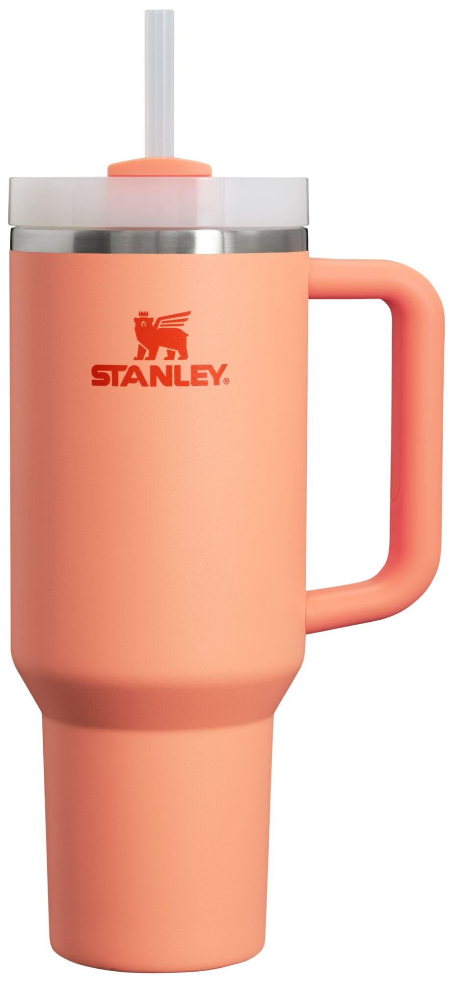 Stanley Quencher H2.0 Tumbler with Handle & Straw 40 oz | Twist On 3-Way Lid | Cupholder Compatible for Travel | Insulated Stainless Steel Cup | BPA-Free | Nectarine