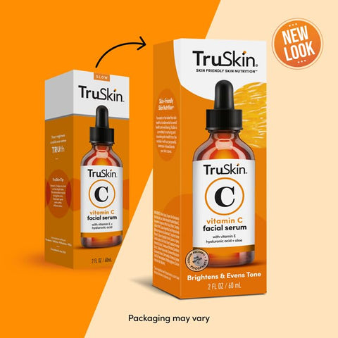 TruSkin Vitamin C Serum – Anti Aging Facial Serum with Vitamin C, Hyaluronic Acid, Vitamin E – Brightening Serum – Even Skin Tone, Improve Appearance of Dark Spots, Fine Lines & Wrinkles, 2 Fl Oz