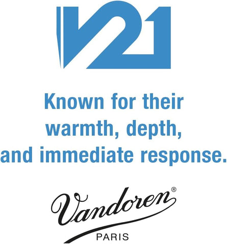 Vandoren CR8025 Bb Clarinet V21 Reeds Strength 2.5, Box of 10