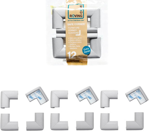 Roving Cove Baby Proof Corner Protector, Pre-Taped, 12 Large Corners