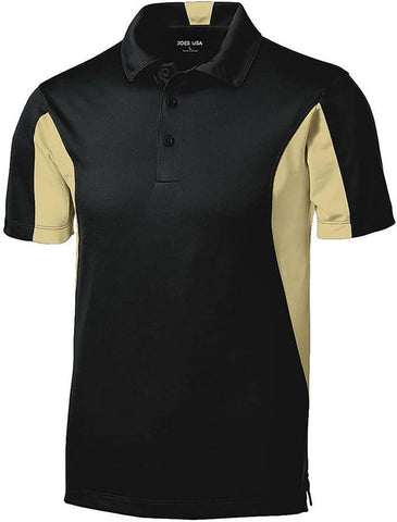 Joe's Men's Moisture Wicking Side Blocked Micropique Polos - Regular, Big & Tall Sizes