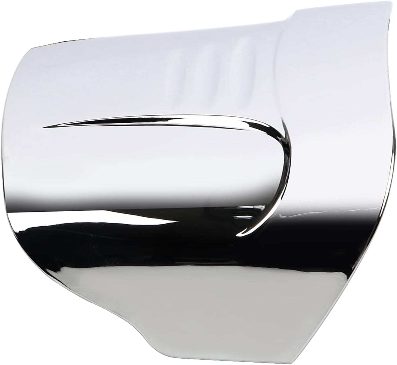 Chrome ABS Plastic Taillight Cover without Slots Rear Tail Light Visor Cover for Harley Wide Glide Touring Street Electra Glide Road King Glide Softail Sportster 1973-2023
