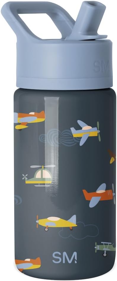 Simple Modern Kids Water Bottle & Toddler Cup | 14oz | Airplane