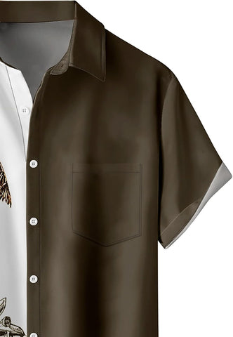 Hawaiian Shirts for Men Loose Short Sleeve Mens Beach Shirts Resort Casual Shirts
