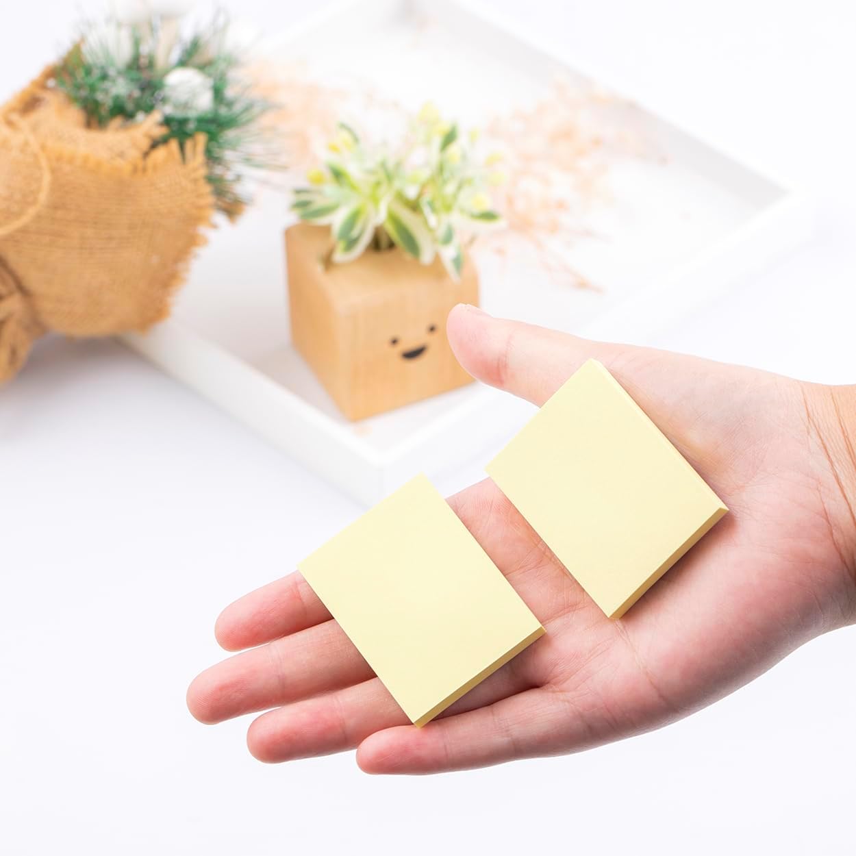 (50 Pads) Sticky Notes 1.5x2, Yellow Sticky Pads, Self-Stick Pads,