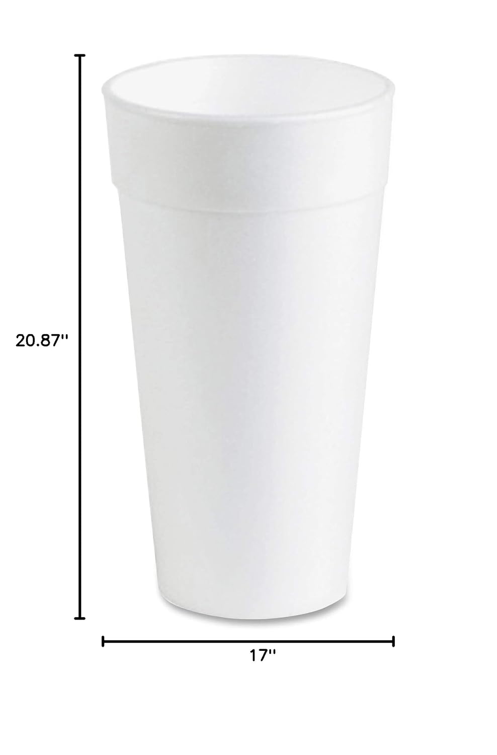 Genuine Joe 20oz Styrofoam Cup (Pack of 500)