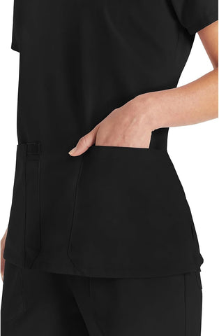 Dickies EDS Essentials Women's Scrub Top V-Neck Medical Shirt 2 Pockets