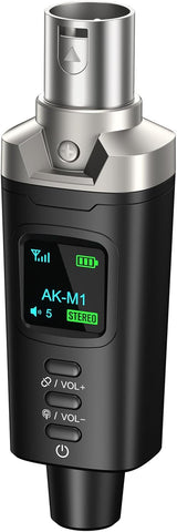 Aokeo AK-M1 XLR Bluetooth Receiver-High-Fidelity Wireless Audio Adapter,100ft Stable Connection,Stereo for Speakers,Mixers,DJ Equipment,Weddings,Parties