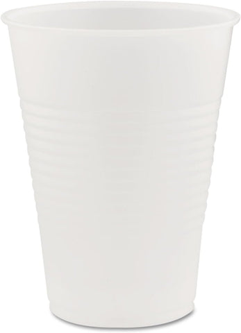 DART Y9 9 oz Trans Ribbed Wall PS Cup (Case of 2500)
