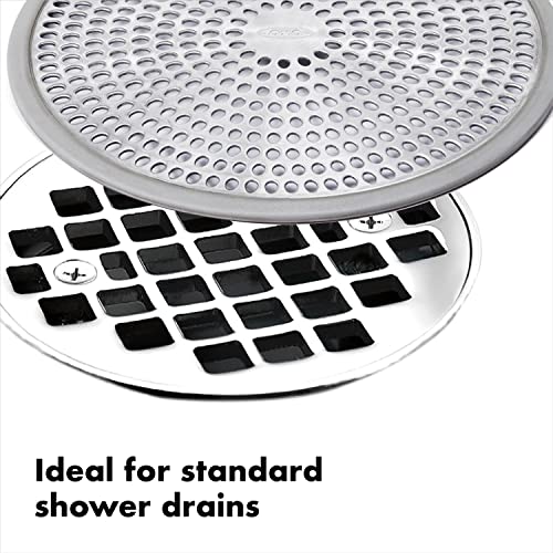 OXO Good Grips Shower Stall Drain Protector, Stainless