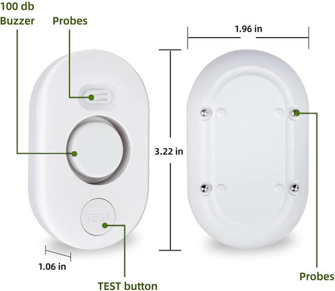 5 Pack Water Leak Detectors for Home, 100dB Water Sensor Alarm for Basement