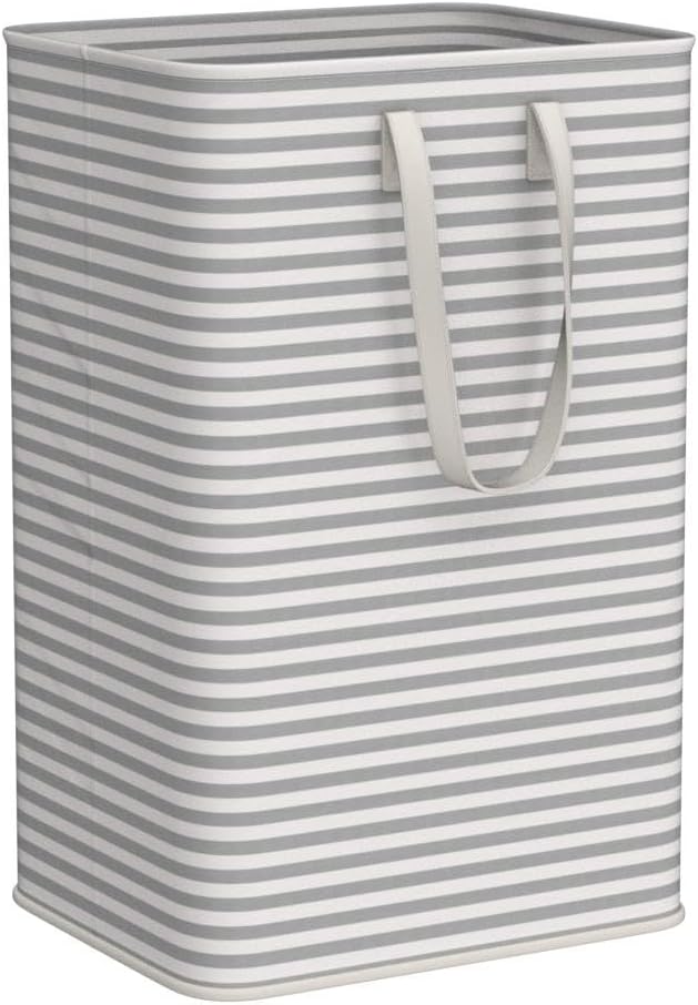Lifewit 80L Large Laundry Baskets, 2 Pack, Reinforced Handles, Grey