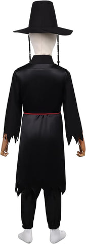 Anime Cosplay Costume Coat Black Shirt Pant Belt Hat Halloween