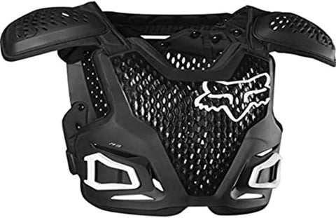 Fox Racing Youth R3 Motocross Dirt Bike Chest Guard, Black, One Size