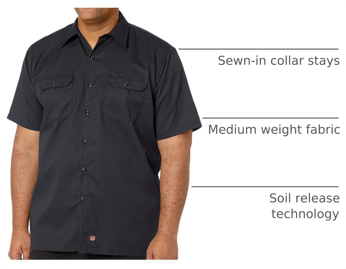 Red Kap Men's Short Sleeve Utility Uniform Shirt