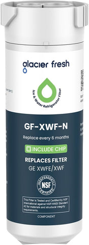 GLACIER FRESH XWFE (Built-in CHIP) Refrigerator Water Filter Pack of 1