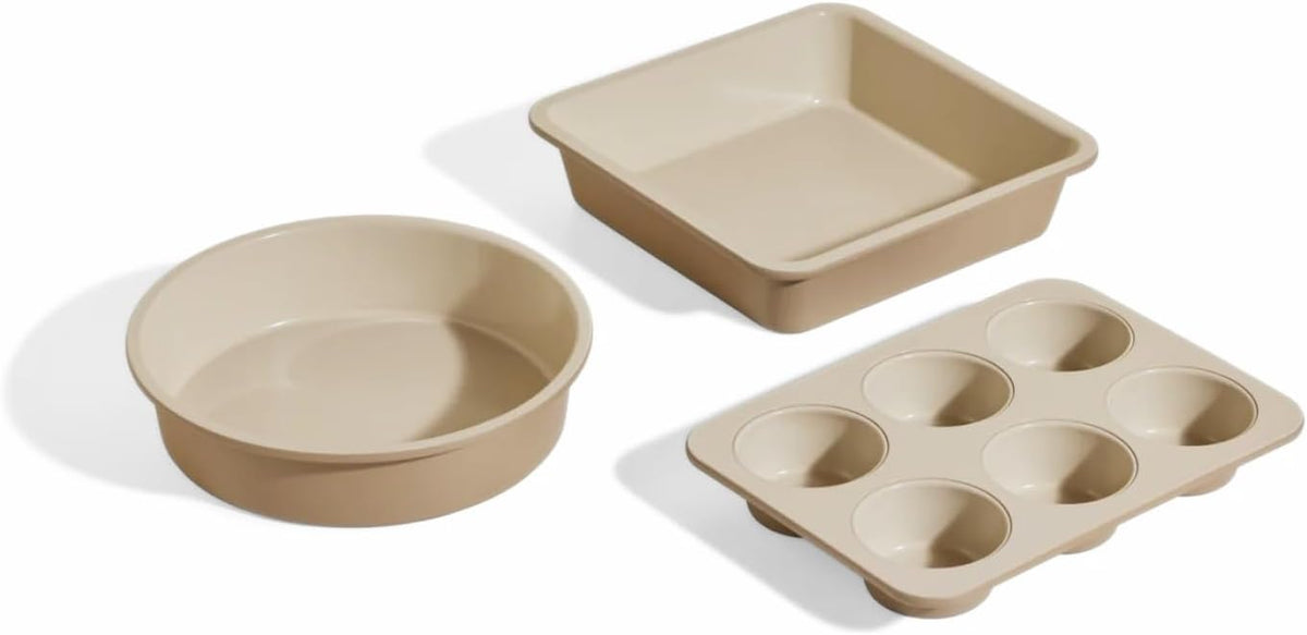 Our Place Wonder Oven Baker’s Kit, 3-Piece Round, Square & Muffin Pan Set
