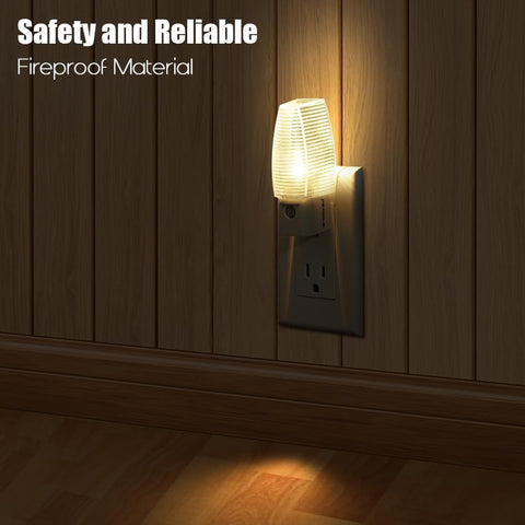 Emotionlite Plug-in Night Light, Dusk to Dawn Sensor, Warm White, 4 Pack