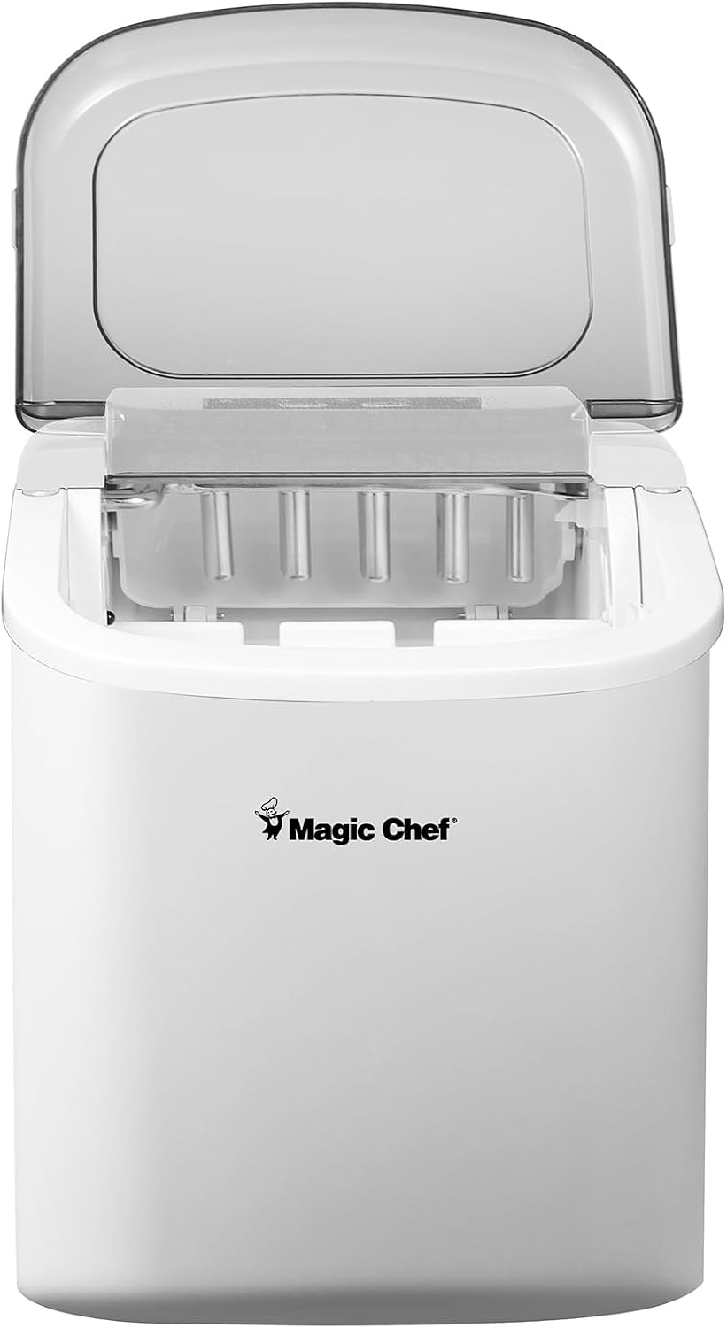 27 lb. Portable Countertop Ice Maker in White