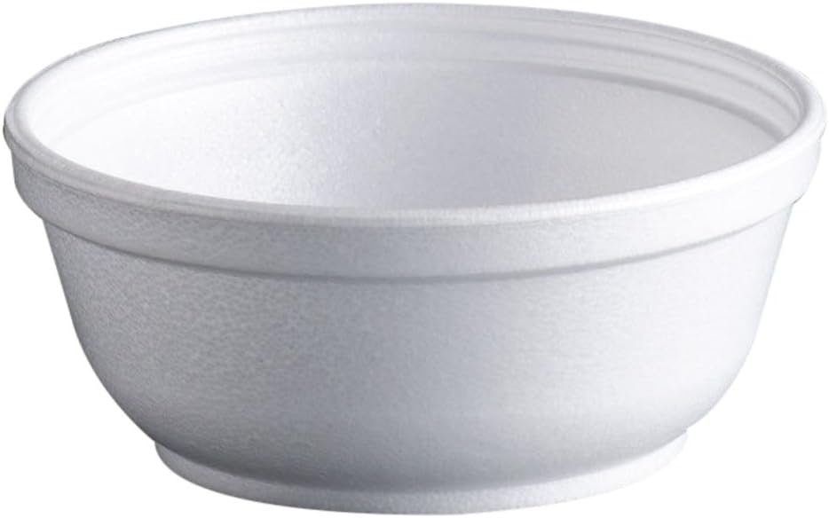 DART 8B20 8 oz Foam Bowl (Case of 1000) White