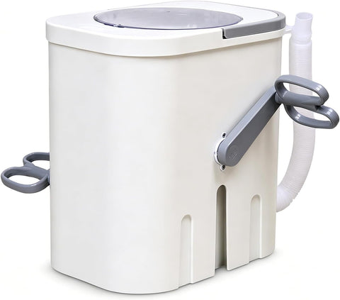 Manual Clothes Washer, Non electric Portable Rotary Washing Machine, Compact Hand Crank Rotary Washer for Dormitory Small Apartment