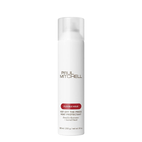 Paul Mitchell Hot Off The Press Heat Protectant, Humidity Resistance, Flexible Hold + Natural Finish, For All Hair Types