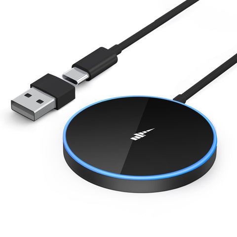Magnetic Wireless Charger Fast Apple Mag-Safe Charger for iPhone 15 Pro Max/15 Pro/15/15 Plus/14/13/12 Series AirPods 3/2/Pro/Pro 2 LED Magnet Charging Pad Mag Safe Charger with Dual Charging Ports