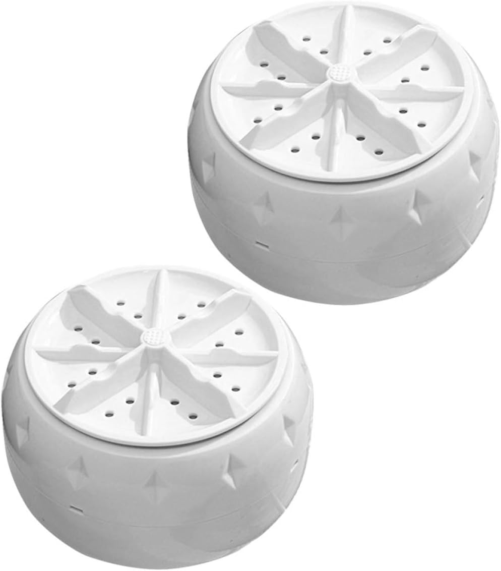 Mini Portable Washing Machine Automatic Washer with Bottom Suction Cup Usb Powered Laundry Machine for Travel Apartment Rv Dorm 2 pcs