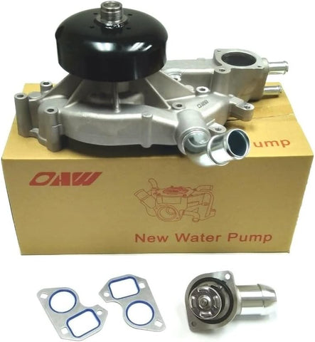 OAW G7341B Water Pump W/Thermostat for GM 4.8L 5.3L 6.0L (252-845)