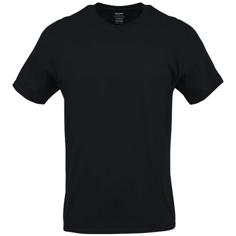 Gildan Men's Crew T-Shirts, Multipack, Style G1100, Black (6-Pack), Medium