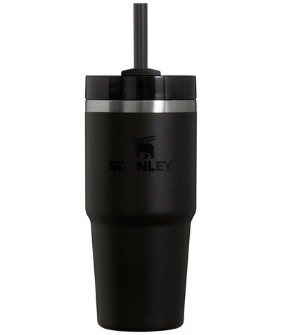 Stanley Quencher H2.0 Tumbler with Straw 14 oz | Twist On 3-Way Lid | Cupholder Compatible for Travel | Insulated Stainless Steel Cup | BPA-Free | Black 2.0