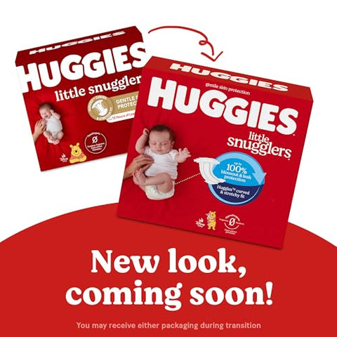 Huggies Newborn Diapers Little Snugglers Newborn Diapers, Size Newborn (up to 10 lbs), 76 Count